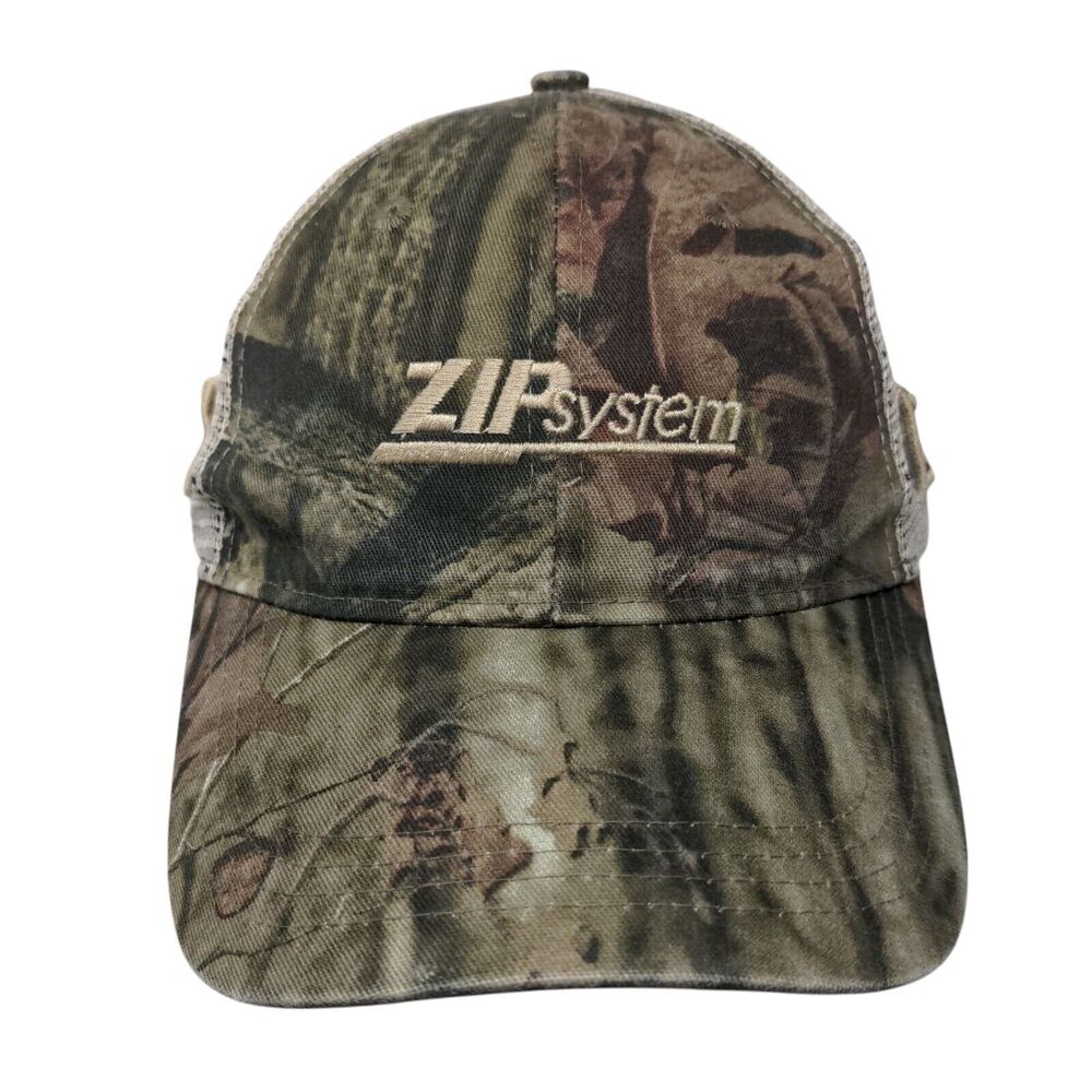 Zip System Strapback Mesh Back Trucker Hat Camo Osfa Mesh Back Advantech